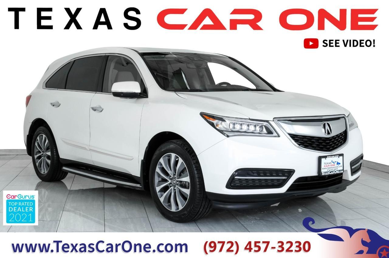 2016 Acura MDX AWD TECHNOLOGY PKG NAVIGATION SUNROOF LEATHER HEATED SEATS REAR CAMERA BLUETOOTH Carrollton TX