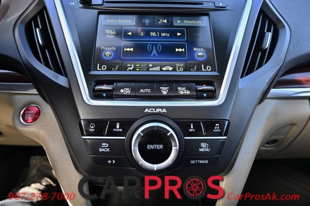 2016 Acura MDX SH-AWD - Advance & Watch Pkg - Remote Start - Heated & Cooled Power Seats - 2nd Row Heated Seats - Bluetooth - NAV - Backup Camera - Sunroof - 3rd Row - Seats 7 - Lane Keep Assist - Adaptive Cruise Control - Tow Pkg - 1 Owner Anchorage AK