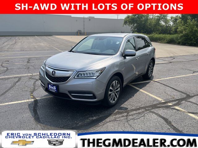 2016 Acura MDX SH-AWD TechPkg w/Sunroof Nav HeatedMemoryLeatherSeats Milwaukee WI