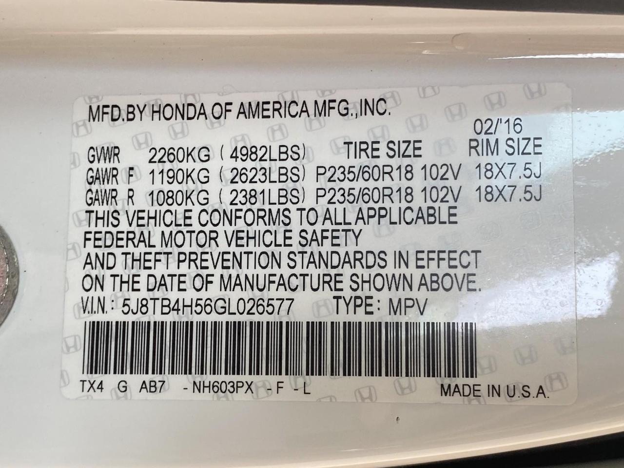 2016 Acura RDX Tech Pkg Richmond Hill NY