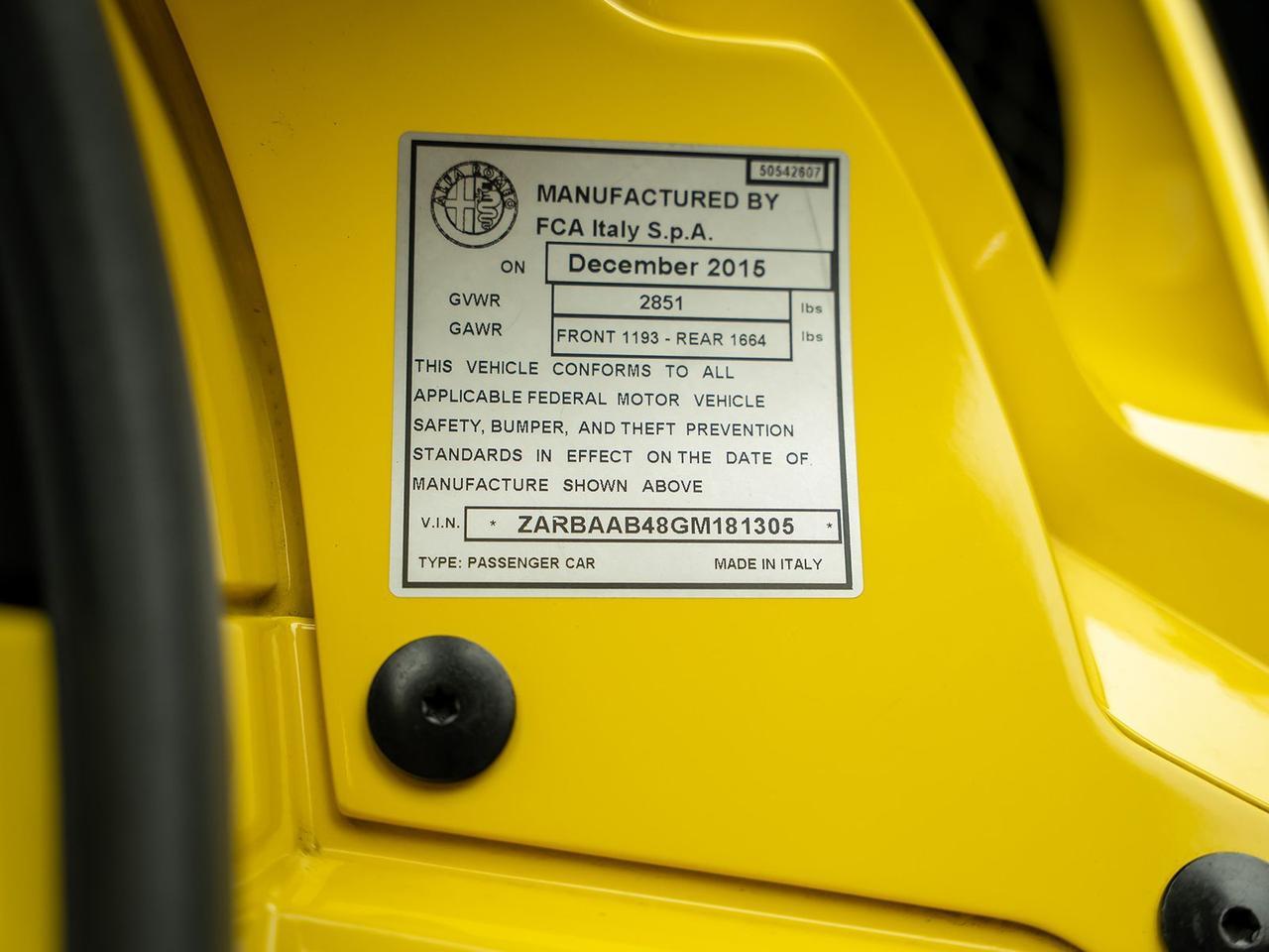 2016 Alfa Romeo 4C Base Ft Lauderdale FL