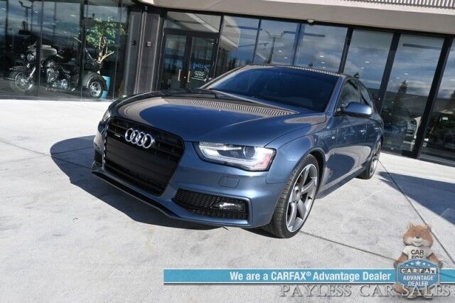 2016 Audi A4 Premium Plus / AWD / Technology & Sport Plus Pkg / Power & Heated Leather Seats / Navigation / Sunroof / Bang & Olusen Speakers / Blind Spot Alert / Bluetooth / Back Up Camera / Rear Parking Sensors / 30MPG Anchorage AK