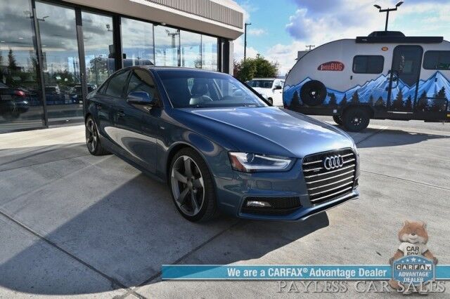 2016 Audi A4 Premium Plus / AWD / Technology & Sport Plus Pkg / Power & Heated Leather Seats / Navigation / Sunroof / Bang & Olusen Speakers / Blind Spot Alert / Bluetooth / Back Up Camera / Rear Parking Sensors / 30MPG Anchorage AK