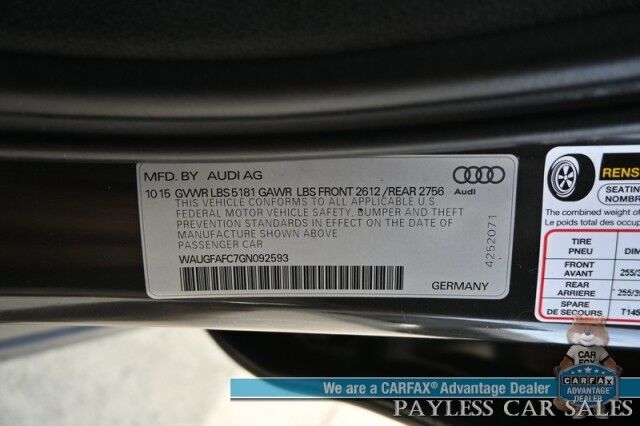 2016 Audi A6 2.0T Premium Plus / AWD / S Line & Warm Weather Pkg / Power & Heated Leather Seats / Navigation / Bose Speakers / Sunroof / Blind Spot Alert / Bluetooth / USB Input / Back Up Camera / Keyless Entry & Start Anchorage AK