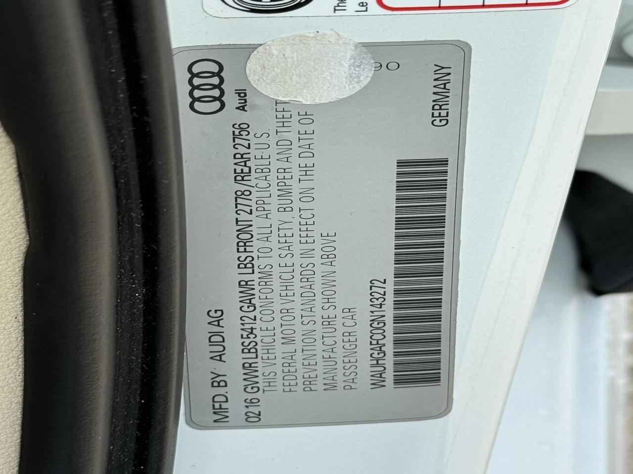 2016 Audi A6 3.0T Prestige Fredericksburg VA