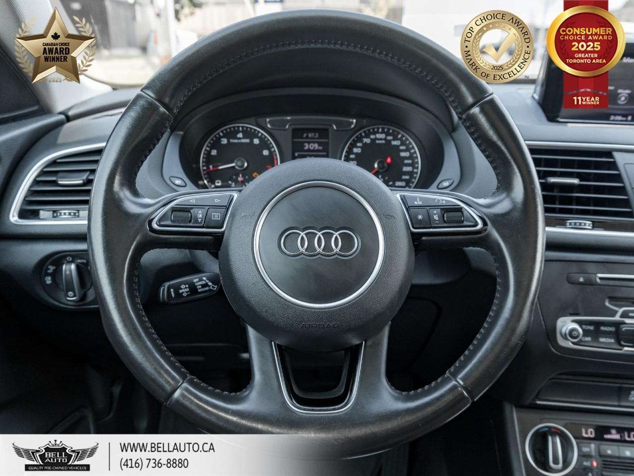 2016 Audi Q3 Technik | QUATTRO | PANO ROOF | BOSE SOUND | POWER AND HEATED SEATS | BACKUPCAM | NO ACCIDENT Toronto ON