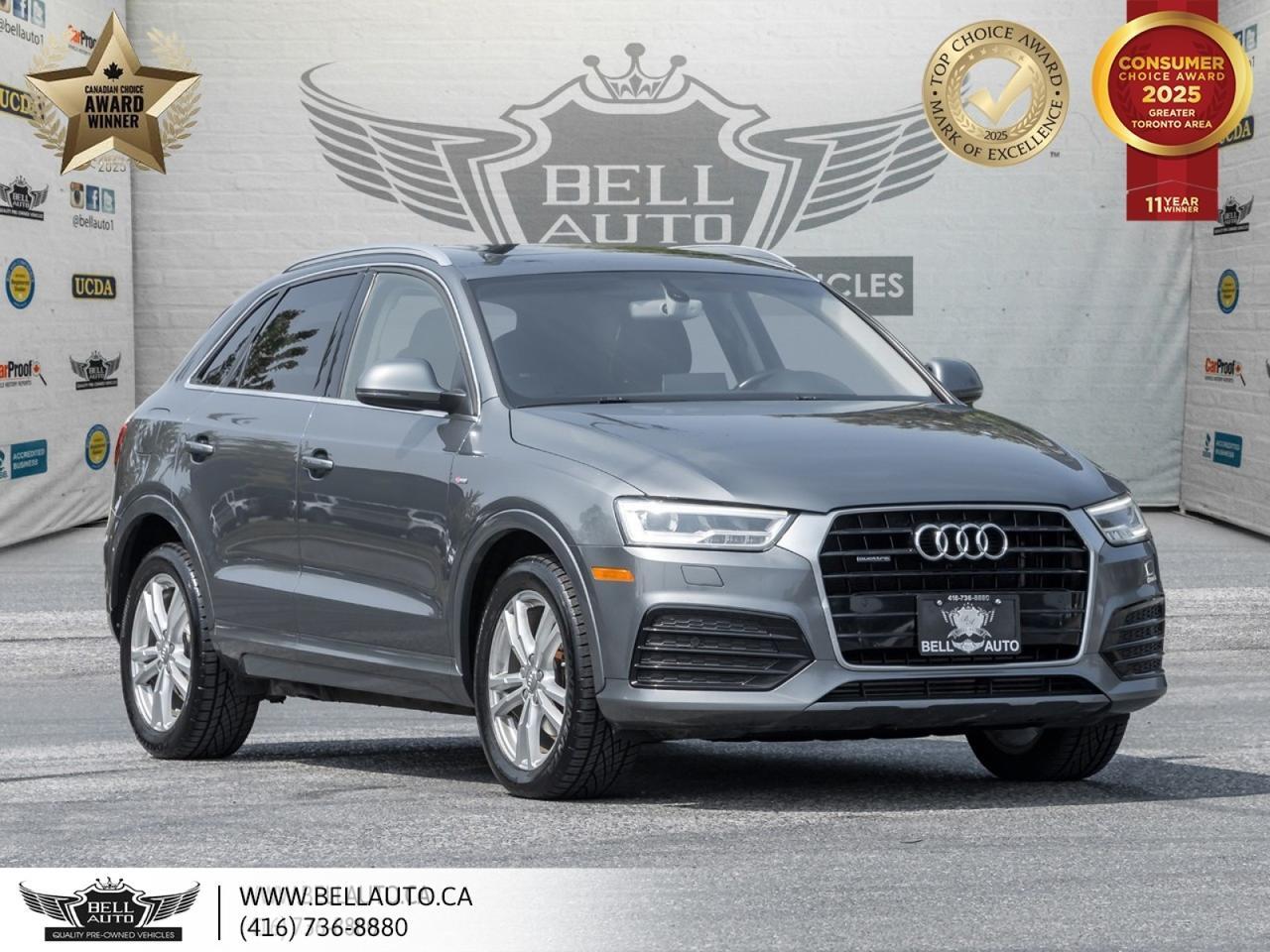 2016 Audi Q3 Technik | QUATTRO | PANO ROOF | BOSE SOUND | POWER AND HEATED SEATS | BACKUPCAM | NO ACCIDENT Toronto ON