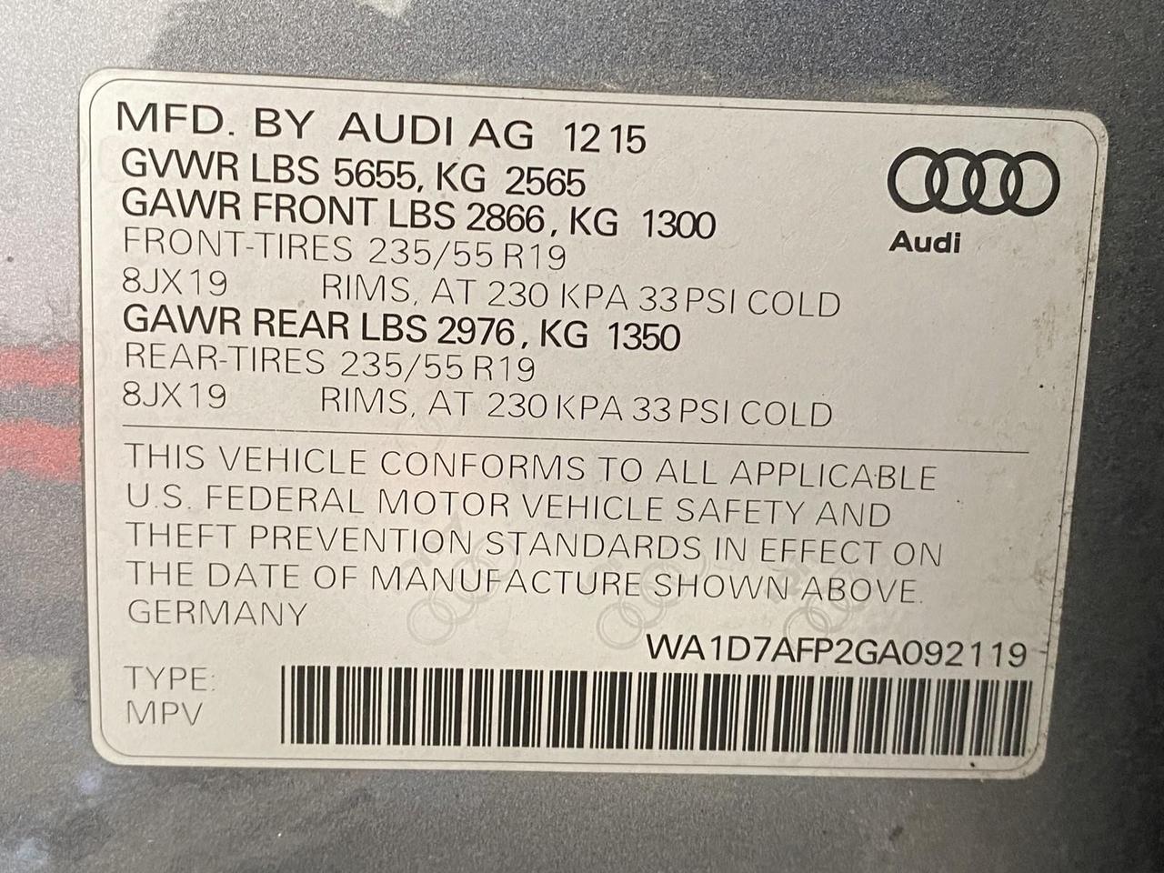 2016 Audi Q5 Premium Plus Richmond Hill NY