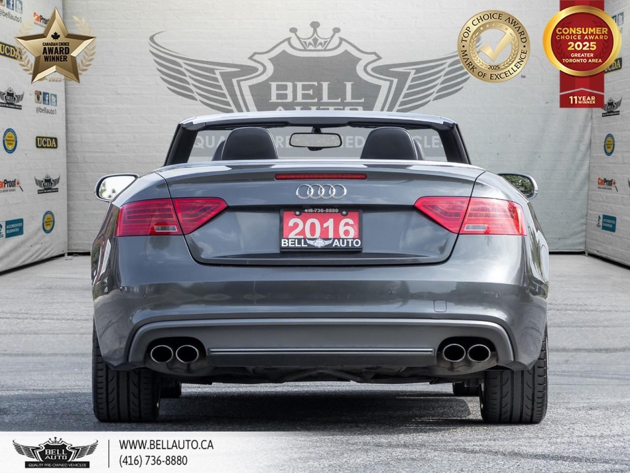 2016 Audi S5 CABRIOLET Technik, QUATTRO, CONVERTIBLE, REDLEATHER, NAVI, BACKUPCAM, B.SPOT, BANG&OLUFSENSOUND®, NOACCIDENT Toronto ON