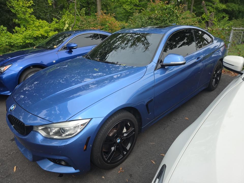 Blue 2016 BMW 4 Series Coupe All-Wheel Drive Manual