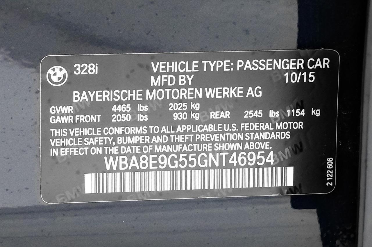 2016 BMW 328i SPORT LINE DRIVER ASSIST PKG PREMIUM PKG SUNROOF LEATHER SEATS REAR CAMERA KEYLESS START Carrollton TX