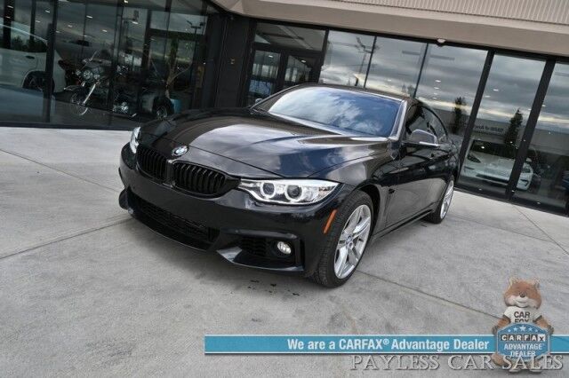 2016 BMW 4 Series 428i xDrive Gran Coupe / AWD / M Sport Pkg / Drone Autostart / Power & Heated Leather Seats / Sunroof / NAV / Apple CarPlay & Android Auto / Backup Camera / Keyless Entry & Start / 20 Inch Road Force Lux Wheels Anchorage AK