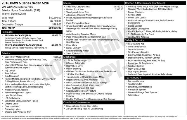 2016 BMW 5 Series 528i Raleigh NC