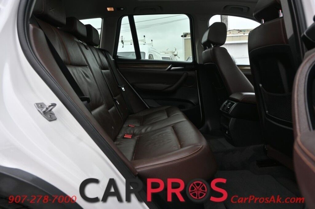 2016 BMW X3 xDrive28i - AWD - Driver Assistance & Premium Pkg - Xline - Front & Rear Heated Leather Seats - Heated Steering Wheel - Navigation - Panoramic Sunroof - Bluetooth - Back Up Camera - Rear Park Sensors - Power Liftgate - 28 MPG Anchorage AK