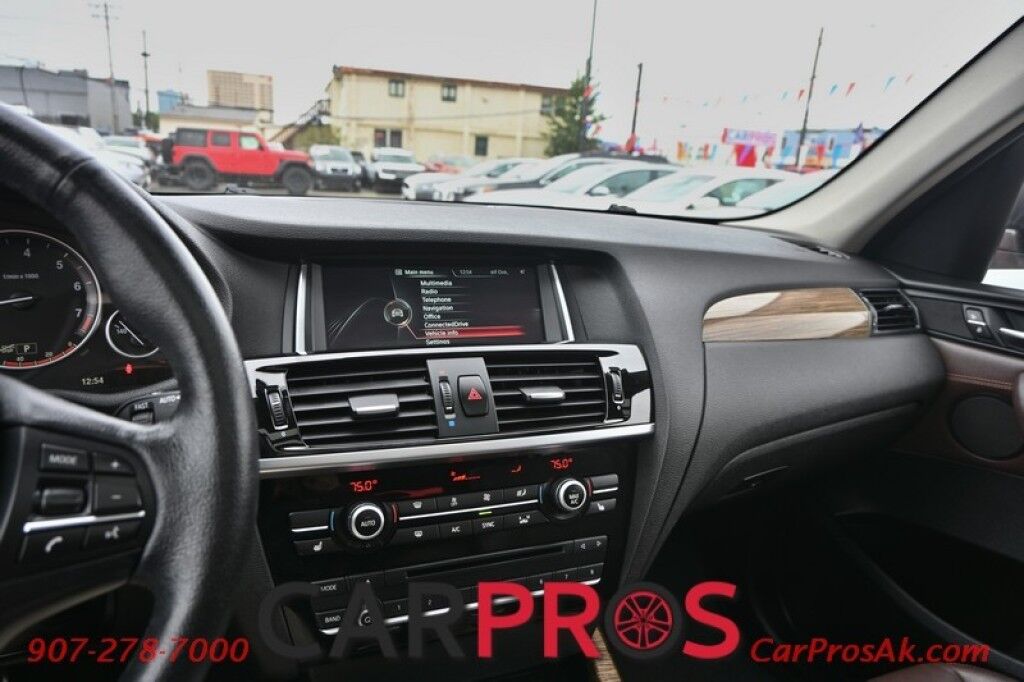 2016 BMW X3 xDrive28i - AWD - Driver Assistance & Premium Pkg - Xline - Front & Rear Heated Leather Seats - Heated Steering Wheel - Navigation - Panoramic Sunroof - Bluetooth - Back Up Camera - Rear Park Sensors - Power Liftgate - 28 MPG Anchorage AK
