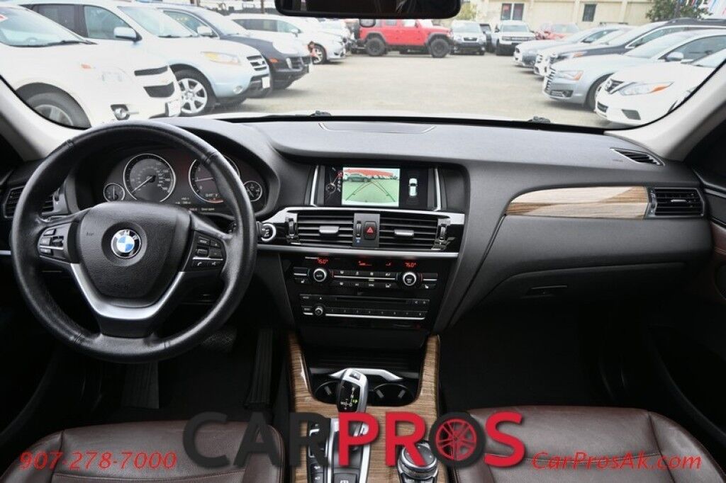 2016 BMW X3 xDrive28i - AWD - Driver Assistance & Premium Pkg - Xline - Front & Rear Heated Leather Seats - Heated Steering Wheel - Navigation - Panoramic Sunroof - Bluetooth - Back Up Camera - Rear Park Sensors - Power Liftgate - 28 MPG Anchorage AK
