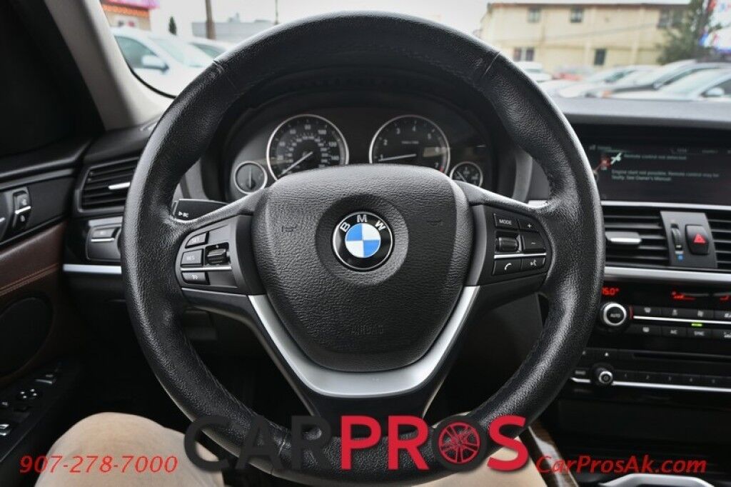 2016 BMW X3 xDrive28i - AWD - Driver Assistance & Premium Pkg - Xline - Front & Rear Heated Leather Seats - Heated Steering Wheel - Navigation - Panoramic Sunroof - Bluetooth - Back Up Camera - Rear Park Sensors - Power Liftgate - 28 MPG Anchorage AK