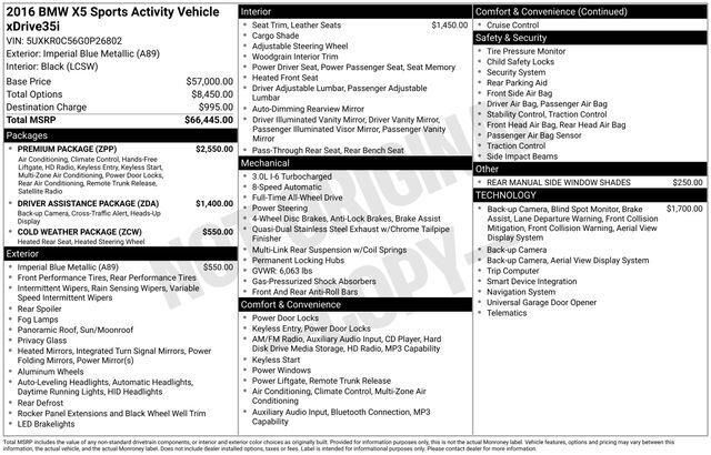 2016 BMW X5 xDrive35i Raleigh NC