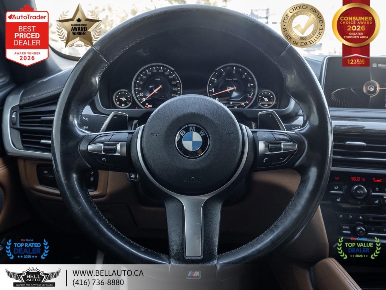 2016 BMW X6 xDrive35i | M-SPRT | NAVI | B.CAM | SUNROOF | HARMAN | LOWKMS | NOACCIDENT Toronto ON