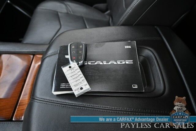 2016 Cadillac Escalade Premium / 4X4 / AutoStart / Heated & Cooled Leather Seats / Heated Steering Wheel / Bose Speakers / Sunroof / HUD / NAV / 360 Cam / Lane Departure & Blind Spot Alert / Rear Entertainment / 3rd Row / Seats 7 / Tow Pkg Anchorage AK