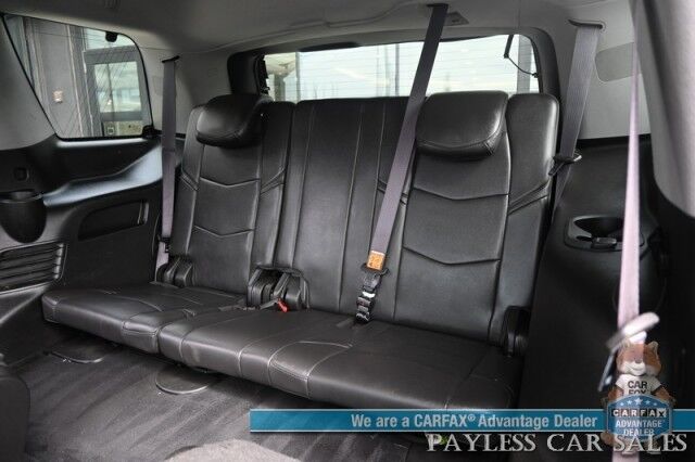 2016 Cadillac Escalade Premium / 4X4 / AutoStart / Heated & Cooled Leather Seats / Heated Steering Wheel / Bose Speakers / Sunroof / HUD / NAV / 360 Cam / Lane Departure & Blind Spot Alert / Rear Entertainment / 3rd Row / Seats 7 / Tow Pkg Anchorage AK