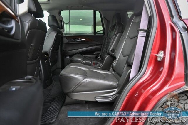 2016 Cadillac Escalade Premium / 4X4 / AutoStart / Heated & Cooled Leather Seats / Heated Steering Wheel / Bose Speakers / Sunroof / HUD / NAV / 360 Cam / Lane Departure & Blind Spot Alert / Rear Entertainment / 3rd Row / Seats 7 / Tow Pkg Anchorage AK