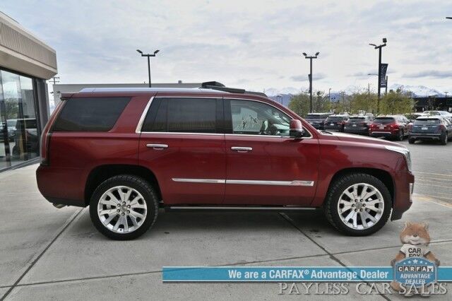 2016 Cadillac Escalade Premium / 4X4 / AutoStart / Heated & Cooled Leather Seats / Heated Steering Wheel / Bose Speakers / Sunroof / HUD / NAV / 360 Cam / Lane Departure & Blind Spot Alert / Rear Entertainment / 3rd Row / Seats 7 / Tow Pkg Anchorage AK