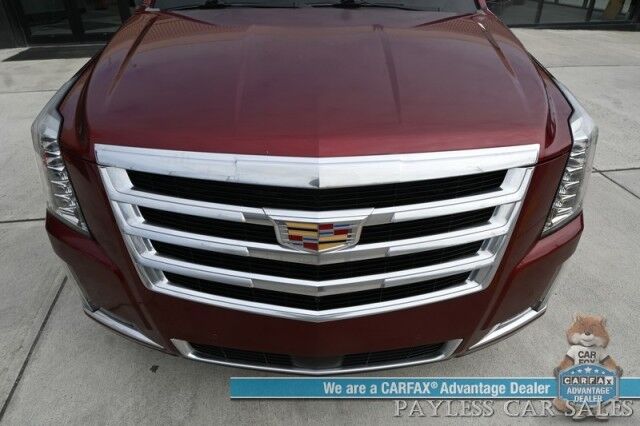 2016 Cadillac Escalade Premium / 4X4 / AutoStart / Heated & Cooled Leather Seats / Heated Steering Wheel / Bose Speakers / Sunroof / HUD / NAV / 360 Cam / Lane Departure & Blind Spot Alert / Rear Entertainment / 3rd Row / Seats 7 / Tow Pkg Anchorage AK