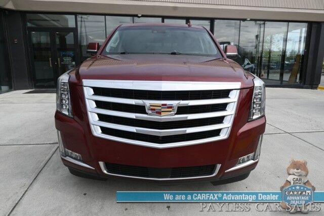 2016 Cadillac Escalade Premium / 4X4 / AutoStart / Heated & Cooled Leather Seats / Heated Steering Wheel / Bose Speakers / Sunroof / HUD / NAV / 360 Cam / Lane Departure & Blind Spot Alert / Rear Entertainment / 3rd Row / Seats 7 / Tow Pkg Anchorage AK