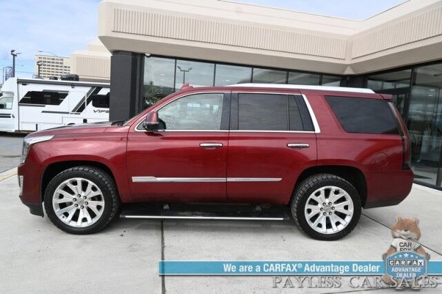 2016 Cadillac Escalade Premium / 4X4 / AutoStart / Heated & Cooled Leather Seats / Heated Steering Wheel / Bose Speakers / Sunroof / HUD / NAV / 360 Cam / Lane Departure & Blind Spot Alert / Rear Entertainment / 3rd Row / Seats 7 / Tow Pkg Anchorage AK