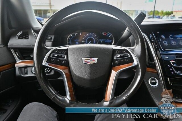 2016 Cadillac Escalade Premium / 4X4 / AutoStart / Heated & Cooled Leather Seats / Heated Steering Wheel / Bose Speakers / Sunroof / HUD / NAV / 360 Cam / Lane Departure & Blind Spot Alert / Rear Entertainment / 3rd Row / Seats 7 / Tow Pkg Anchorage AK