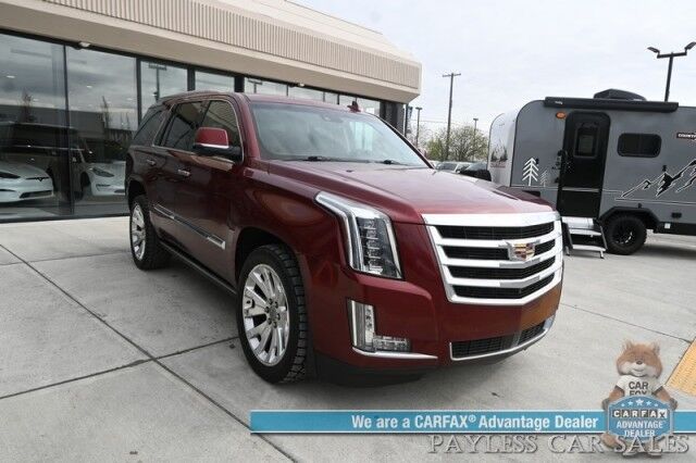 2016 Cadillac Escalade Premium / 4X4 / AutoStart / Heated & Cooled Leather Seats / Heated Steering Wheel / Bose Speakers / Sunroof / HUD / NAV / 360 Cam / Lane Departure & Blind Spot Alert / Rear Entertainment / 3rd Row / Seats 7 / Tow Pkg Anchorage AK