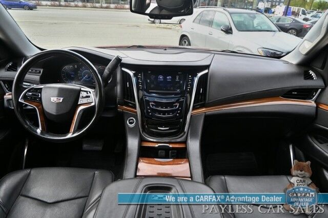 2016 Cadillac Escalade Premium / 4X4 / AutoStart / Heated & Cooled Leather Seats / Heated Steering Wheel / Bose Speakers / Sunroof / HUD / NAV / 360 Cam / Lane Departure & Blind Spot Alert / Rear Entertainment / 3rd Row / Seats 7 / Tow Pkg Anchorage AK