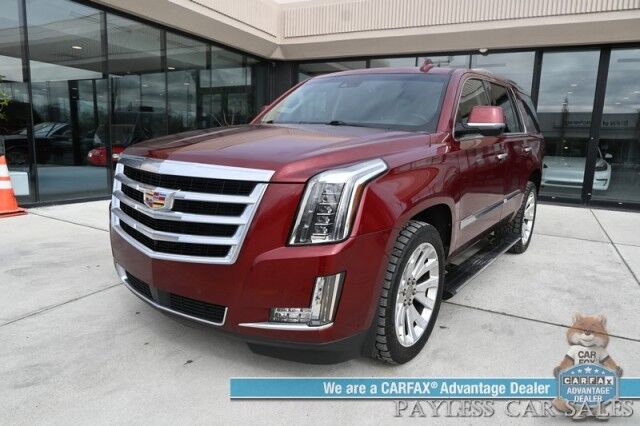 2016 Cadillac Escalade Premium / 4X4 / AutoStart / Heated & Cooled Leather Seats / Heated Steering Wheel / Bose Speakers / Sunroof / HUD / NAV / 360 Cam / Lane Departure & Blind Spot Alert / Rear Entertainment / 3rd Row / Seats 7 / Tow Pkg Anchorage AK