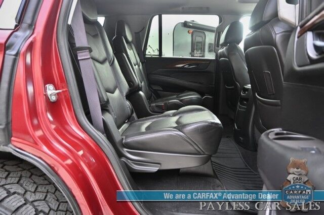 2016 Cadillac Escalade Premium / 4X4 / AutoStart / Heated & Cooled Leather Seats / Heated Steering Wheel / Bose Speakers / Sunroof / HUD / NAV / 360 Cam / Lane Departure & Blind Spot Alert / Rear Entertainment / 3rd Row / Seats 7 / Tow Pkg Anchorage AK