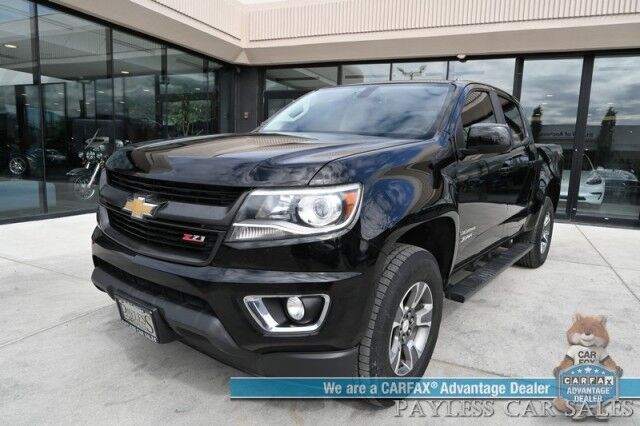 2016 Chevrolet Colorado / Z71 Off-Road Pkg / 4X4 / Power & Heated Cloth Seats / Bluetooth / Back Up Camera / Cruise Control / Tonneau Cover / Bed Liner / Running Boards / Tow Pkg Anchorage AK