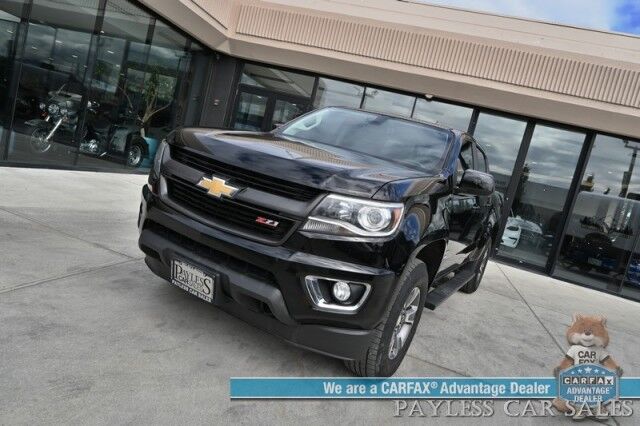 2016 Chevrolet Colorado / Z71 Off-Road Pkg / 4X4 / Power & Heated Cloth Seats / Bluetooth / Back Up Camera / Cruise Control / Tonneau Cover / Bed Liner / Running Boards / Tow Pkg Anchorage AK