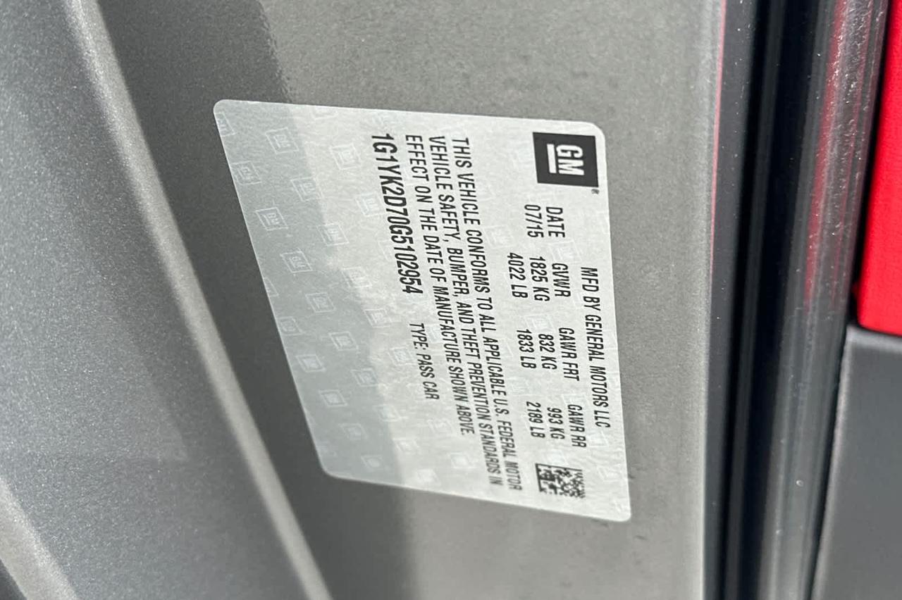 2016 Chevrolet Corvette Z51 2LT Roseville CA