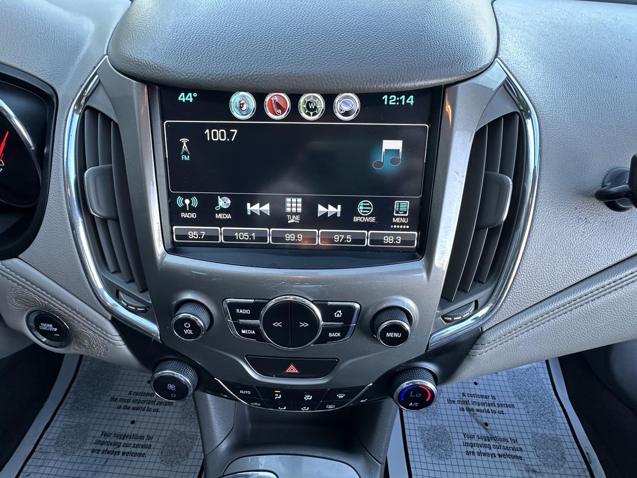 2016 Chevrolet Cruze Premier Mountain Home ID