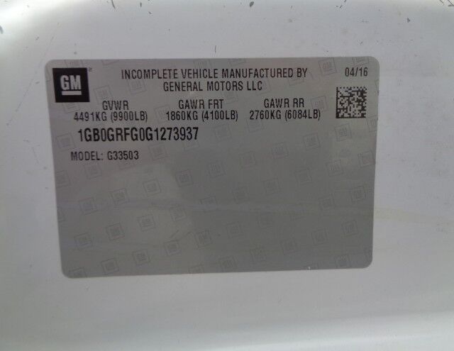 2016 Chevrolet Express ~ 10ft. Cutaway Box Van ~ Only 23K Miles! Rocklin CA