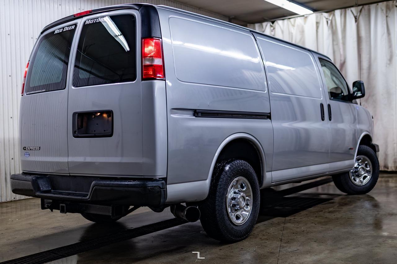 2016 Chevrolet Express 2500 Cargo Van Diesel Partition Shevles Red Deer AB