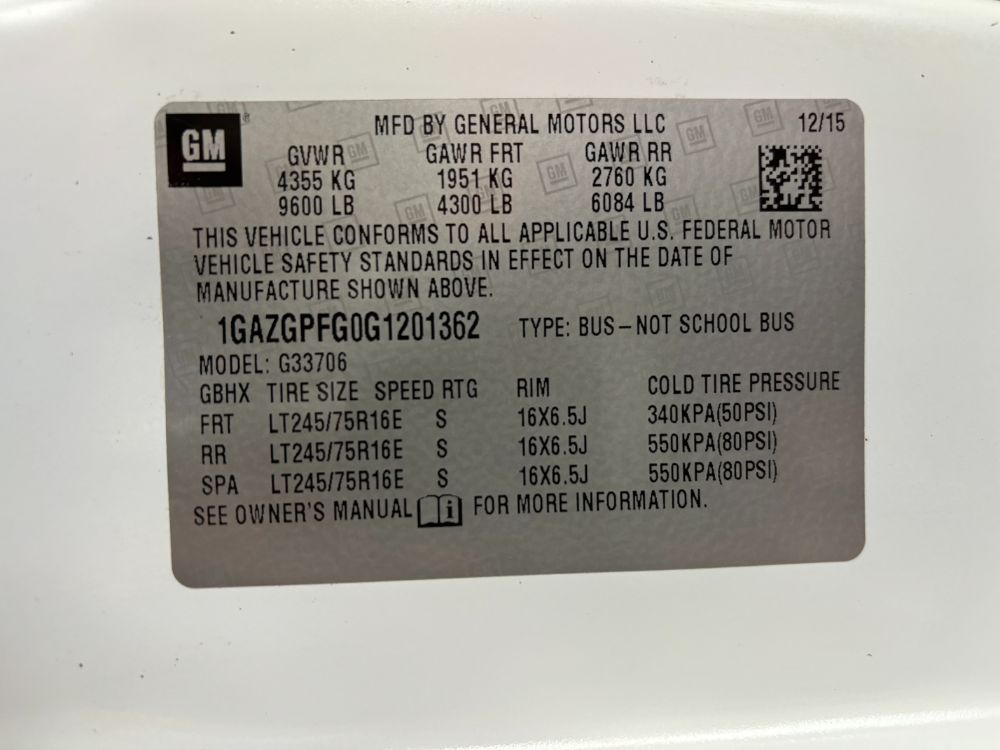 2016 Chevrolet Express 3500 LT Franklin OH