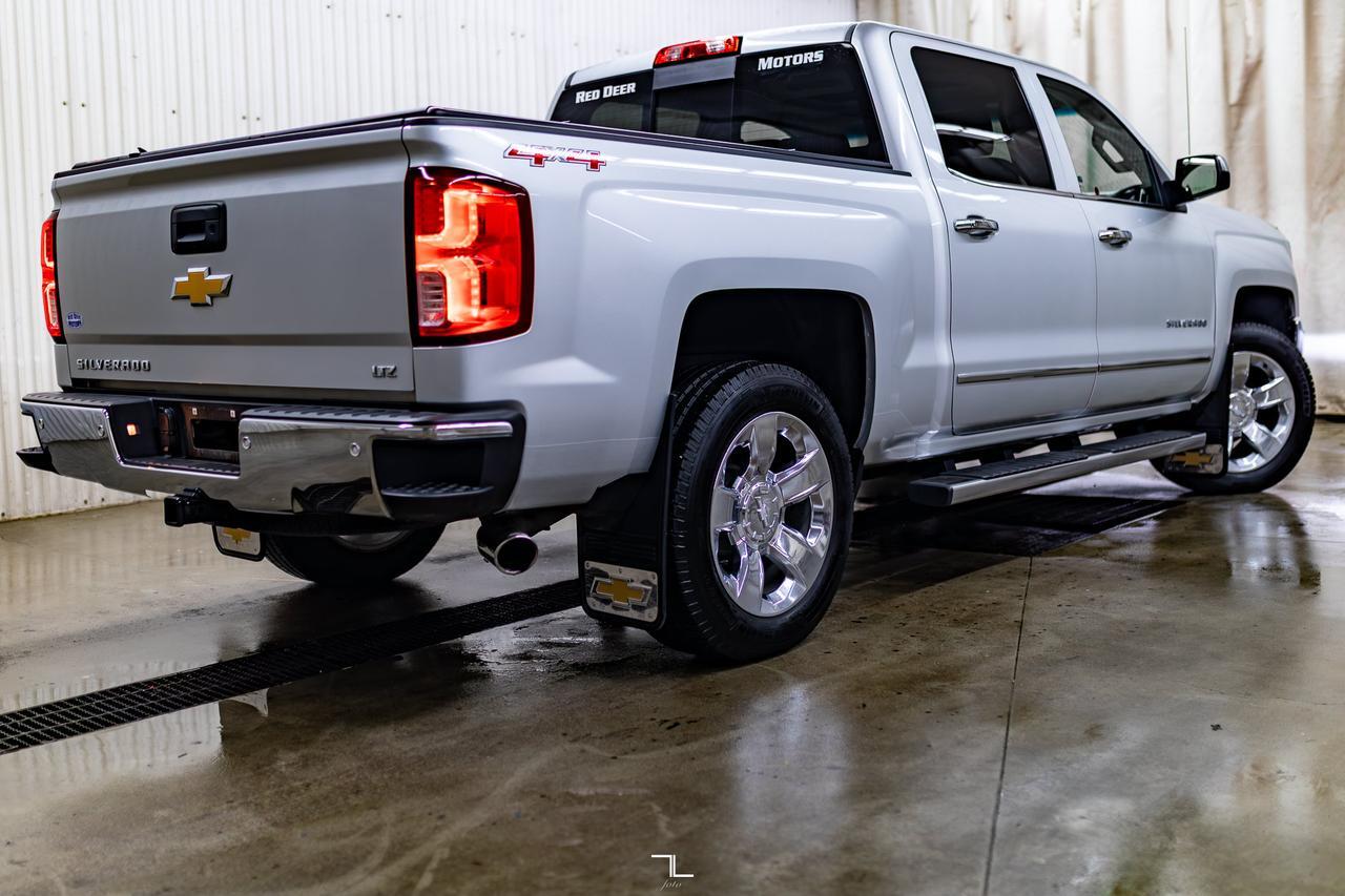 2016 Chevrolet Silverado 1500 4x4 Crew Cab LTZ Leather Roof Nav BCam Red Deer AB
