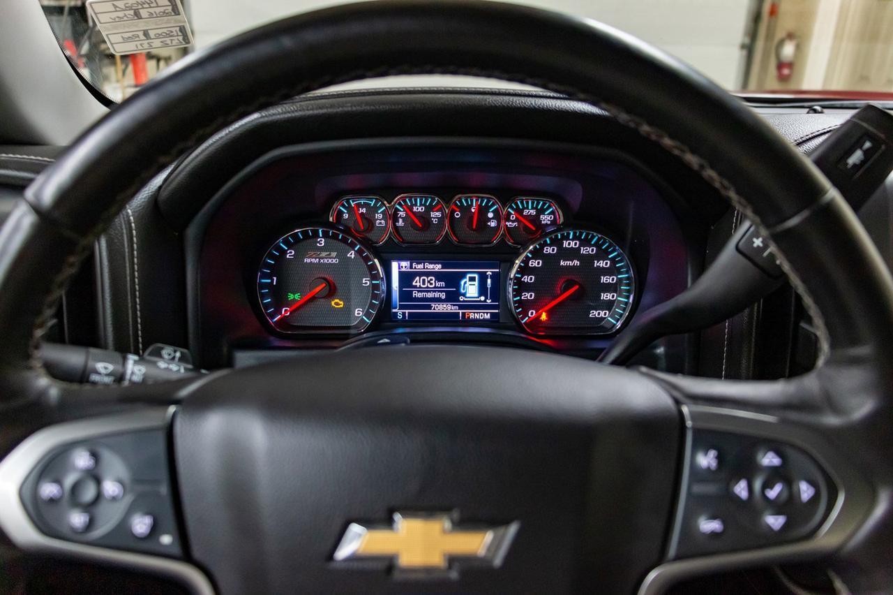 2016 Chevrolet Silverado 1500 4x4 Crew Cab LTZ Z71 Leather Nav BCam Red Deer AB