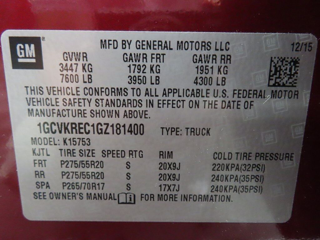 2016 Chevrolet Silverado 1500 4x4 Double Cab LT Fond du Lac WI