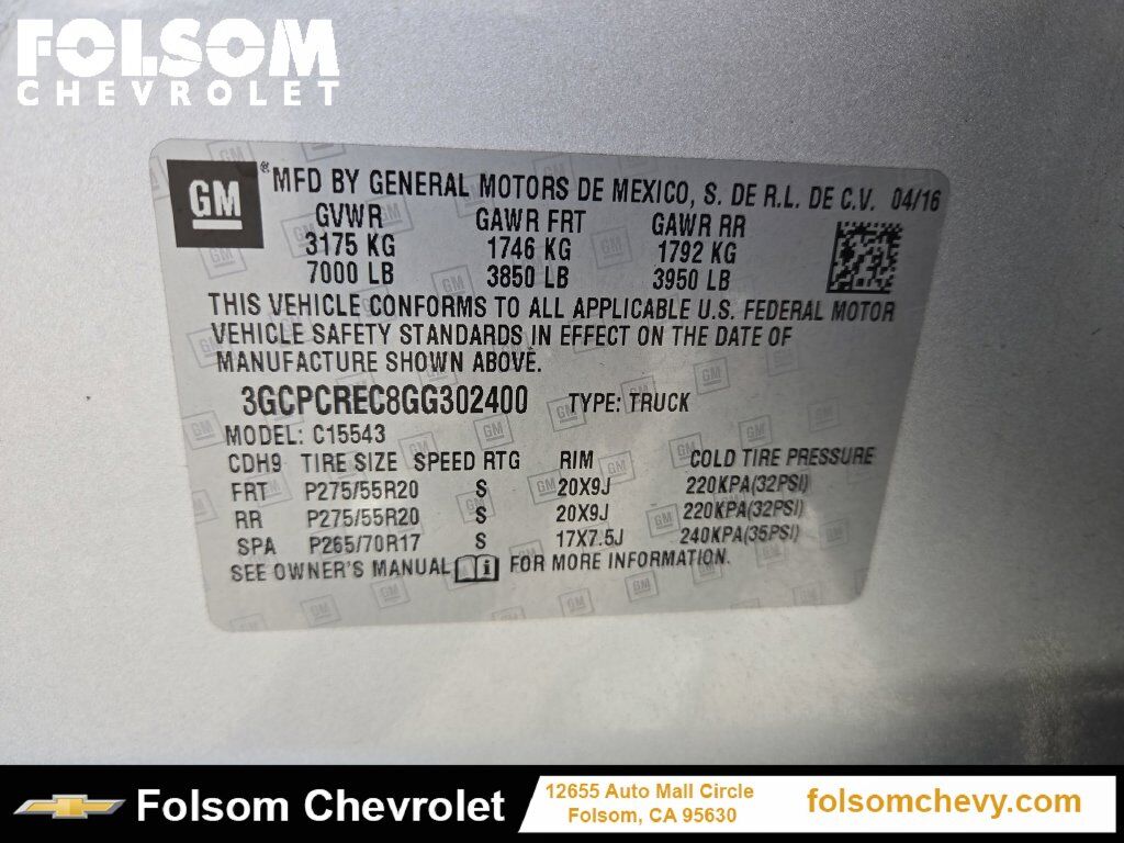 2016 Chevrolet Silverado 1500 LT Folsom CA