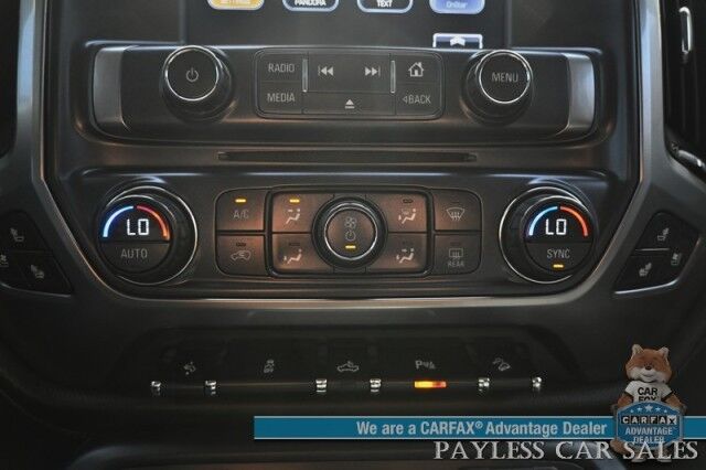 2016 Chevrolet Silverado 1500 LTZ / 4X4 / Crew Cab / 6.2L V8 / Midnight Edition / Z71 Off-Road & Plus Pkg / Auto Start / Heated & Cooled Leather Seats / Heated Steering / Bose Speakers / Sunroof / Bluetooth / Bedliner / Tow Pkg / Only 64K Miles Anchorage AK