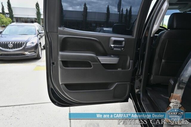 2016 Chevrolet Silverado 1500 LTZ / 4X4 / Crew Cab / 6.2L V8 / Midnight Edition / Z71 Off-Road & Plus Pkg / Auto Start / Heated & Cooled Leather Seats / Heated Steering / Bose Speakers / Sunroof / Bluetooth / Bedliner / Tow Pkg / Only 64K Miles Anchorage AK