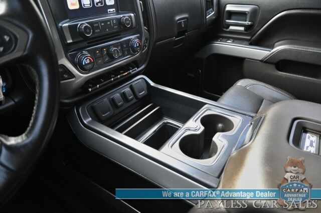 2016 Chevrolet Silverado 1500 LTZ / 4X4 / Crew Cab / 6.2L V8 / Midnight Edition / Z71 Off-Road & Plus Pkg / Auto Start / Heated & Cooled Leather Seats / Heated Steering / Bose Speakers / Sunroof / Bluetooth / Bedliner / Tow Pkg / Only 64K Miles Anchorage AK