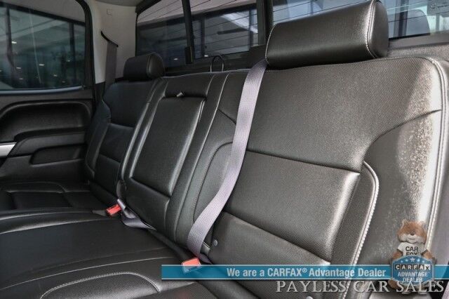 2016 Chevrolet Silverado 1500 LTZ / 4X4 / Crew Cab / 6.2L V8 / Midnight Edition / Z71 Off-Road & Plus Pkg / Auto Start / Heated & Cooled Leather Seats / Heated Steering / Bose Speakers / Sunroof / Bluetooth / Bedliner / Tow Pkg / Only 64K Miles Anchorage AK